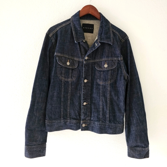 Sisley Jackets & Blazers - Sisley jean jacket size M denim blue button front trucker style Italy